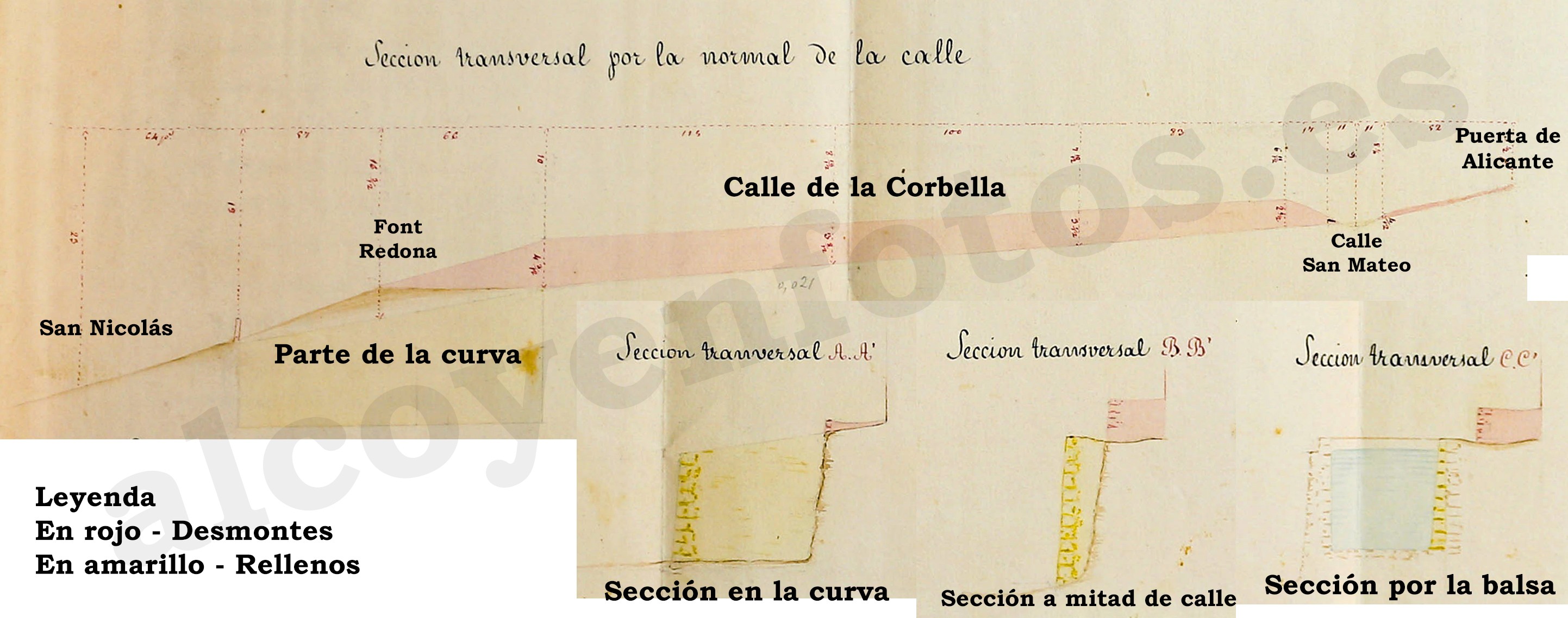 1854 - Ampliación Corbella - desmontes y rellenos